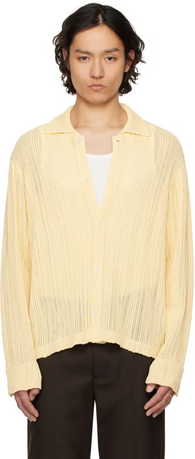 Séfr Yellow Jacques Shirt In Nelumbo Mesh