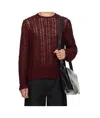 Séfr Maroon Yorgos Sweater In Wine Red