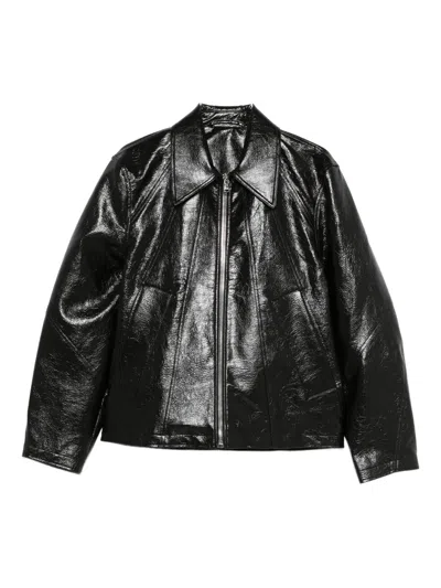 Séfr Zip-up Bomber Jacket In Black