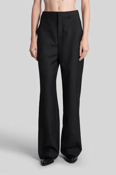 Séfr Zoe Pants In Black Polyester In Animal Print