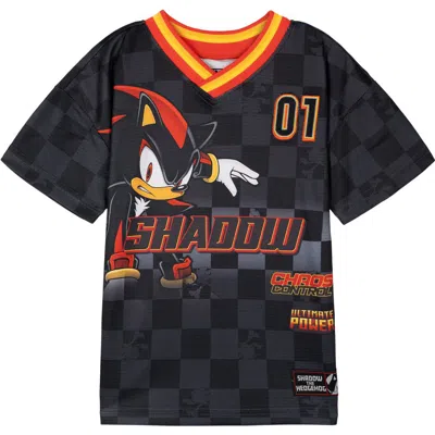 Sega Kids'  Sonic The Hedgehog Boys' Athletic Short Sleeve Shirt In Black