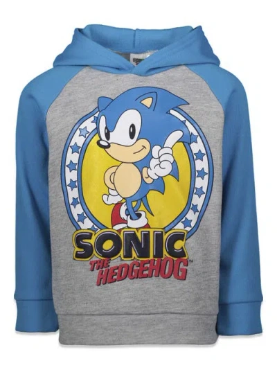 Sega Sonic The Hedgehog Fleece Hoodie In Blue