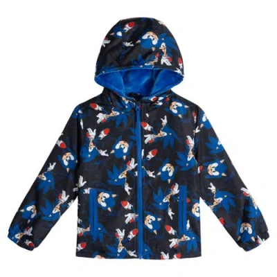 Sega Kids'  Sonic The Hedgehog Fleece Lined Rain Jacket In Multi