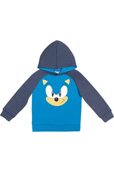 Sega Kids'  Sonic The Hedgehog Fleece Pullover Hoodie In Blue