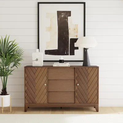 Sei Anzinger Accent Cabinet With Drawers Walnut