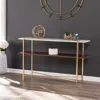 Sei Ardmillan Faux Marble Console Table With Storage