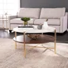 Sei Ardmillan Round Faux Marble Cocktail Table