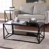 Sei Argall Glass-top Cocktail Table With Storage