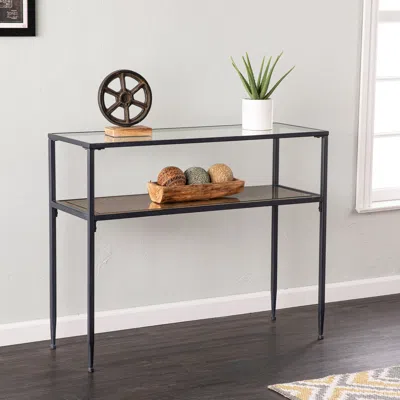 Sei Bladeston Glass Top Console Table