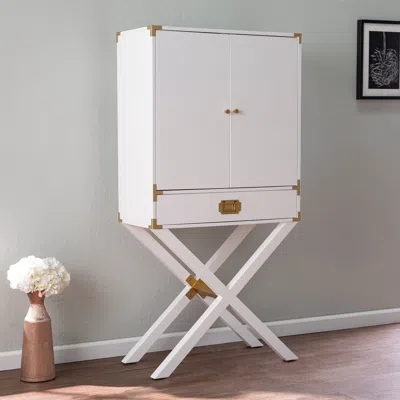 Sei Campaign Tall Bar Cabinet With Storage