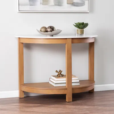 Sei Chandlen Demilune Console Table
