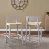 Sei Claxby Two-tone Counter Stools - 2pc Set
