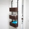 Sei Cortovo Over The Door 3 Tier Basket Storage Espresso With Black