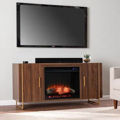 Sei Dashton Touch Screen Electric Fireplace With Media Storage