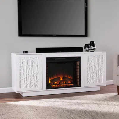 Sei Delgrave Electric Media Fireplace With Storage