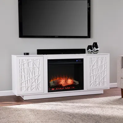 Sei Delgrave Touch Screen Electric Media Fireplace With Storage