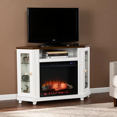 Sei Dilvon Touch Screen Electric Media Fireplace With Storage