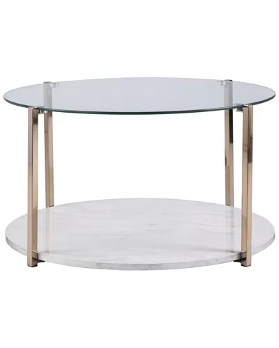 Sei Furniture Avenida Glam Cocktail Table In Gold