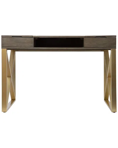 Sei Furniture Bardmont Two Tone Desk In Brown