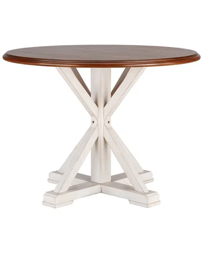 Sei Furniture Barrisdale Farmhouse Dining Table In Brown