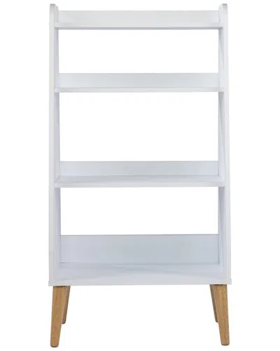 Sei Furniture Berritza Midcentury Modern Bookshelf In White