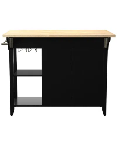 Sei Furniture Bramlage Kitchen Island In Black