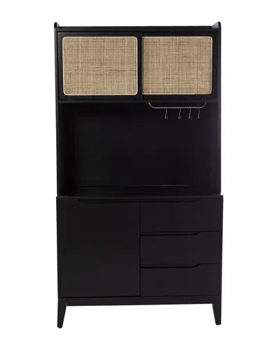 Sei Furniture Carondale Buffet Cabinet In Black