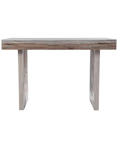 Sei Furniture Chadkirk Faux Marble Desk In Brown
