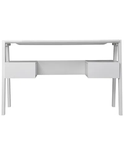 Sei Furniture Clyden Writing Desk In White