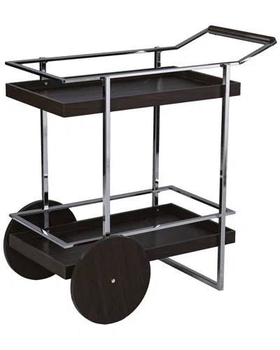 Sei Furniture Dorben Rolling Bar Cart In Black