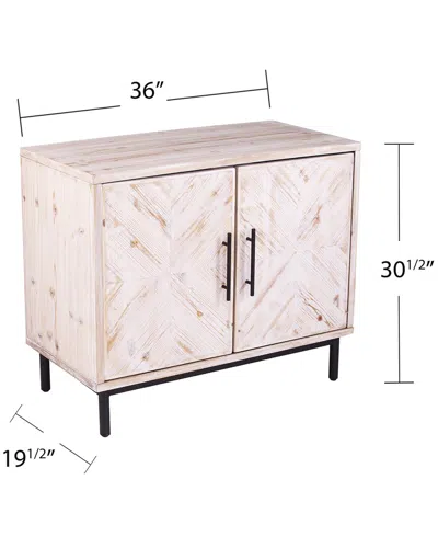 Sei Furniture Eslanton Farmhouse Cabinet In Pink