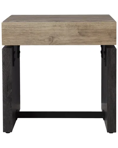 Sei Furniture Hapsford End Table In Brown