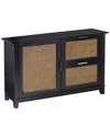 Sei Furniture Holly & Martin Chekshire Anywhere Storage Cabinet In Black