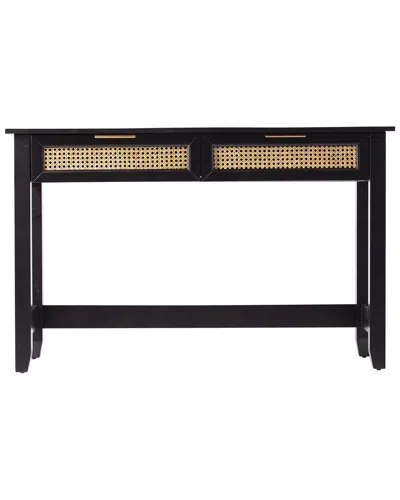 Sei Furniture Holly & Martin Chekshire Storage Console In Black