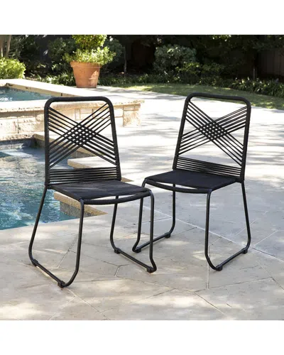Sei Furniture Holly & Martin Padko Chair Set In Black