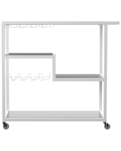 Sei Furniture Holly & Martin Zephs Bar Cart In White