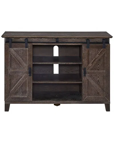 Sei Furniture Holmes Barn Door Tv Stand In Brown