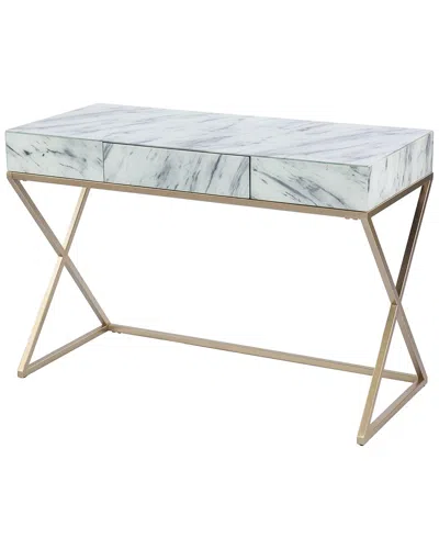 Sei Furniture Kamblemore Writing Desk In White
