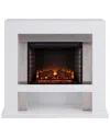 Sei Furniture Lirrington Stainless Steel Fireplace