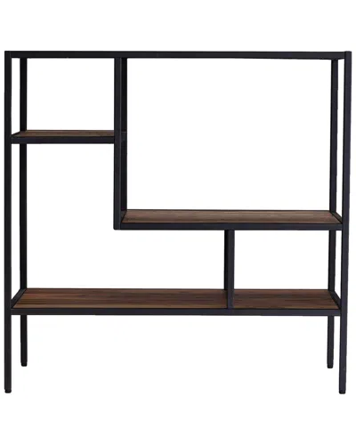 Sei Furniture Mathry Reclaimed Wood Shelf In Black