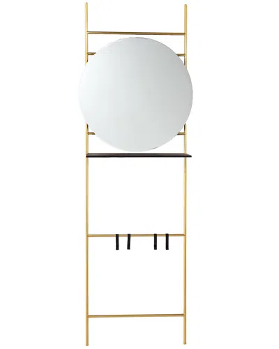 Sei Furniture Medhurst Hall Organizer In Gold