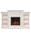 Sei Furniture Tennyson Electric Fireplace With Bookcases
