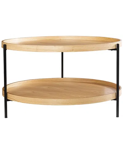 Sei Furniture Verlington Round Cocktail Table In Neutral