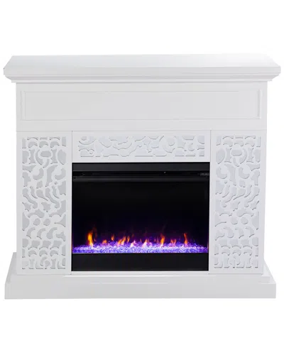 Sei Furniture Wansford Fireplace In White