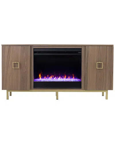 Sei Furniture Yorkville Color Changing Fireplace With Media Storage
