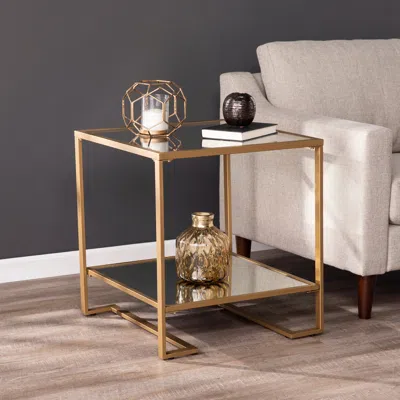 Sei Horten Square Glass-top End Table