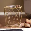 Sei Joelle Geometric Accent Table Gold