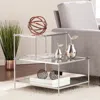 Sei Knox Glam Mirrored Accent Table Chrome