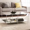 Sei Knox Glam Mirrored Cocktail Table Chrome