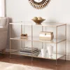 Sei Knox Glass Console Table Copper